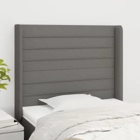 Kopfteil mit dunkelgrauen Stoffohren 93x16x118/128 cm von , Kopf- und Fußteile - Ref: Foro24-3119703, Preis: 64,82 €, Rabatt: %