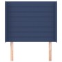 Kopfteil mit blauen Stoffohren 93x16x118/128 cm von , Kopf- und Fußteile - Ref: Foro24-3119708, Preis: 72,78 €, Rabatt: %