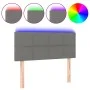 Headboard with LED in dark gray fabric 80x5x78/88 cm by , Headboards and footboards - Ref: Foro24-3121587, Price: 53,95 €, Di...