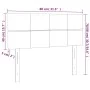 Headboard with LED in dark gray fabric 80x5x78/88 cm by , Headboards and footboards - Ref: Foro24-3121587, Price: 53,95 €, Di...