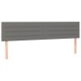 Kopfteil mit LED aus dunkelgrauem Stoff 180x5x78/88 cm von , Kopf- und Fußteile - Ref: Foro24-3121767, Preis: 60,85 €, Rabatt: %