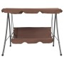 Outdoor swing bench with brown canopy by vidaXL, Garden rockers - Ref: Foro24-43238, Price: 195,80 €, Discount: %