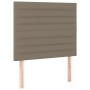 Kopfteil mit LED-Leuchten, taupegrauer Stoff, 90 x 5 x 118/128 cm von , Kopf- und Fußteile - Ref: Foro24-3122550, Preis: 75,4...