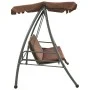 Outdoor swing bench with brown canopy by vidaXL, Garden rockers - Ref: Foro24-43238, Price: 192,51 €, Discount: %