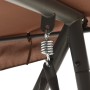 Outdoor swing bench with brown canopy by vidaXL, Garden rockers - Ref: Foro24-43238, Price: 195,80 €, Discount: %