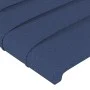 Headboard with LED lights blue fabric 200x5x118/128 cm by , Headboards and footboards - Ref: Foro24-3122592, Price: 128,11 €,...