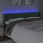Dunkelgrünes Samtkopfteil mit LED 203x16x78/88 cm von , Kopf- und Fußteile - Ref: Foro24-3123445, Preis: 80,33 €, Rabatt: %