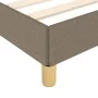 Bed frame with headboard in taupe gray fabric 90x190 cm by , Beds and slatted bases - Ref: Foro24-3125102, Price: 143,69 €, D...