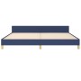 Bed frame with blue fabric headboard 200x200 cm by , Beds and slatted bases - Ref: Foro24-3125168, Price: 233,94 €, Discount: %