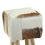 Taburete de cocina de cuero auténtico y madera de teca maciza de vidaXL, Taburetes de cocina - Ref: Foro24-244543, Precio: 14...