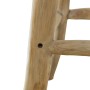 Real Leather and Solid Teak Wood Kitchen Stool by vidaXL, Kitchen stools - Ref: Foro24-244543, Price: 150,42 €, Discount: %