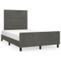 Dark gray velvet bed frame with headboard 120x200 cm by , Beds and slatted bases - Ref: Foro24-3125807, Price: 167,37 €, Disc...
