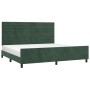 Dark green velvet bed frame with headboard 200x200 cm by , Beds and slatted bases - Ref: Foro24-3125839, Price: 253,27 €, Dis...