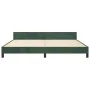 Dark green velvet bed frame with headboard 200x200 cm by , Beds and slatted bases - Ref: Foro24-3125839, Price: 240,39 €, Dis...