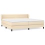 Boxspringbett mit cremefarbener Stoffmatratze 200x200 cm von , Betten und Lattenroste - Ref: Foro24-3126354, Preis: 593,82 €,...