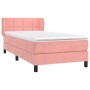 Cama box spring con colchón terciopelo rosa 90x190 cm de , Camas y somieres - Ref: Foro24-3127468, Precio: 327,43 €, Descuent...