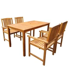 Garden dining set 5 pieces solid acacia wood by vidaXL, Garden sets - Ref: Foro24-42622, Price: 429,90 €, Discount: %