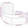 Boxspringbett mit blauer Stoffmatratze 90x190 cm von , Betten und Lattenroste - Ref: Foro24-3128571, Preis: 334,27 €, Rabatt: %