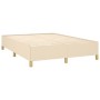 Boxspringbett mit cremefarbener Stoffmatratze 140x190 cm von , Betten und Lattenroste - Ref: Foro24-3128602, Preis: 511,52 €,...