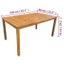Set de comedor de jardín 5 piezas madera maciza de acacia de vidaXL, Conjuntos de jardín - Ref: Foro24-42622, Precio: 427,31 ...