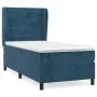 Cama box spring con colchón terciopelo azul oscuro 100x200 cm de , Camas y somieres - Ref: Foro24-3129259, Precio: 354,25 €, ...