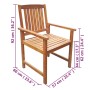 Garten-Essgruppe 5-teilig aus massivem Akazienholz von vidaXL, Gartensets - Ref: Foro24-42622, Preis: 469,08 €, Rabatt: %