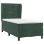 Box spring bed with dark green velvet mattress 90x200 cm by , Beds and slatted bases - Ref: Foro24-3129252, Price: 360,41 €, ...