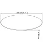 Round tempered glass table top 400 mm by vidaXL, Table tops - Ref: Foro24-244613, Price: 23,24 €, Discount: %