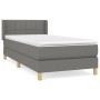 Boxspringbett mit dunkelgrauer Stoffmatratze 80x200 cm von , Betten und Lattenroste - Ref: Foro24-3130226, Preis: 295,23 €, R...