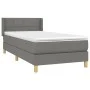 Box spring bed with dark gray fabric mattress 80x200 cm by , Beds and slatted bases - Ref: Foro24-3130226, Price: 305,67 €, D...
