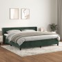 Box spring bed with dark green velvet mattress 200x200 cm by , Beds and slatted bases - Ref: Foro24-3131042, Price: 612,99 €,...