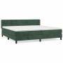Box spring bed with dark green velvet mattress 200x200 cm by , Beds and slatted bases - Ref: Foro24-3131042, Price: 612,99 €,...
