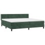Box spring bed with dark green velvet mattress 200x200 cm by , Beds and slatted bases - Ref: Foro24-3131042, Price: 612,99 €,...