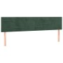 Box spring bed with dark green velvet mattress 200x200 cm by , Beds and slatted bases - Ref: Foro24-3131042, Price: 612,99 €,...
