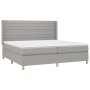 Boxspringbett mit hellgrauer Stoffmatratze 200x200 cm von , Betten und Lattenroste - Ref: Foro24-3132097, Preis: 625,57 €, Ra...