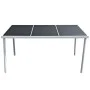 Mesa de jardín de acero negra 150x90x74 cm de vidaXL, Mesas de jardín - Ref: Foro24-43305, Precio: 116,87 €, Descuento: %