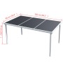 Gartentisch aus schwarzem Stahl 150x90x74 cm von vidaXL, Gartentische - Ref: Foro24-43305, Preis: 120,40 €, Rabatt: %