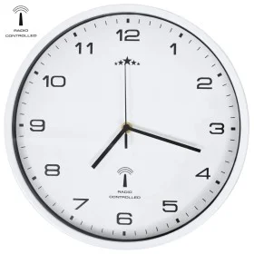 Reloj de pared radiocontrol movimiento de cuarzo 31 cm blanco de vidaXL, Relojes de pared - Ref: Foro24-50616, Precio: 40,56 ...
