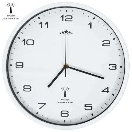 Funkwanduhr Quarzwerk 31 cm weiß von vidaXL, Wanduhren - Ref: Foro24-50616, Preis: 40,56 €, Rabatt: %