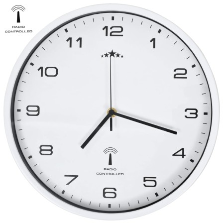 Funkwanduhr Quarzwerk 31 cm weiß von vidaXL, Wanduhren - Ref: Foro24-50616, Preis: 41,59 €, Rabatt: %