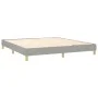 Box spring bed with fabric mattress and light gray LED 180x200 cm by , Beds and slatted bases - Ref: Foro24-3133813, Price: 5...