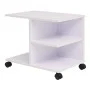 Weißes Regal mit Rädern 50x35x42 cm von vidaXL, Bücherregale und Regale - Ref: Foro24-245724, Preis: 53,87 €, Rabatt: %