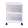 Weißes Regal mit Rädern 50x35x42 cm von vidaXL, Bücherregale und Regale - Ref: Foro24-245724, Preis: 53,87 €, Rabatt: %