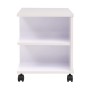Weißes Regal mit Rädern 50x35x42 cm von vidaXL, Bücherregale und Regale - Ref: Foro24-245724, Preis: 54,95 €, Rabatt: %