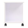 Weißes Regal mit Rädern 50x35x42 cm von vidaXL, Bücherregale und Regale - Ref: Foro24-245724, Preis: 54,95 €, Rabatt: %