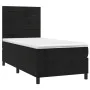 Boxspringbett mit Matratze und LED-Samt in Schwarz, 100 x 200 cm von , Betten und Lattenroste - Ref: Foro24-3136169, Preis: 3...