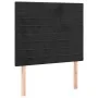 Box spring bed with mattress and LED black velvet 100x200 cm by , Beds and slatted bases - Ref: Foro24-3136169, Price: 326,13...