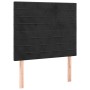 Boxspringbett mit Matratze und LED-Samt in Schwarz, 100 x 200 cm von , Betten und Lattenroste - Ref: Foro24-3136169, Preis: 3...