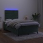 Box spring mattress and LED dark green velvet bed 120x200cm by , Beds and slatted bases - Ref: Foro24-3136176, Price: 458,21 ...