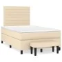 Box spring bed with cream fabric mattress 120x200 cm by , Beds and slatted bases - Ref: Foro24-3136666, Price: 455,41 €, Disc...